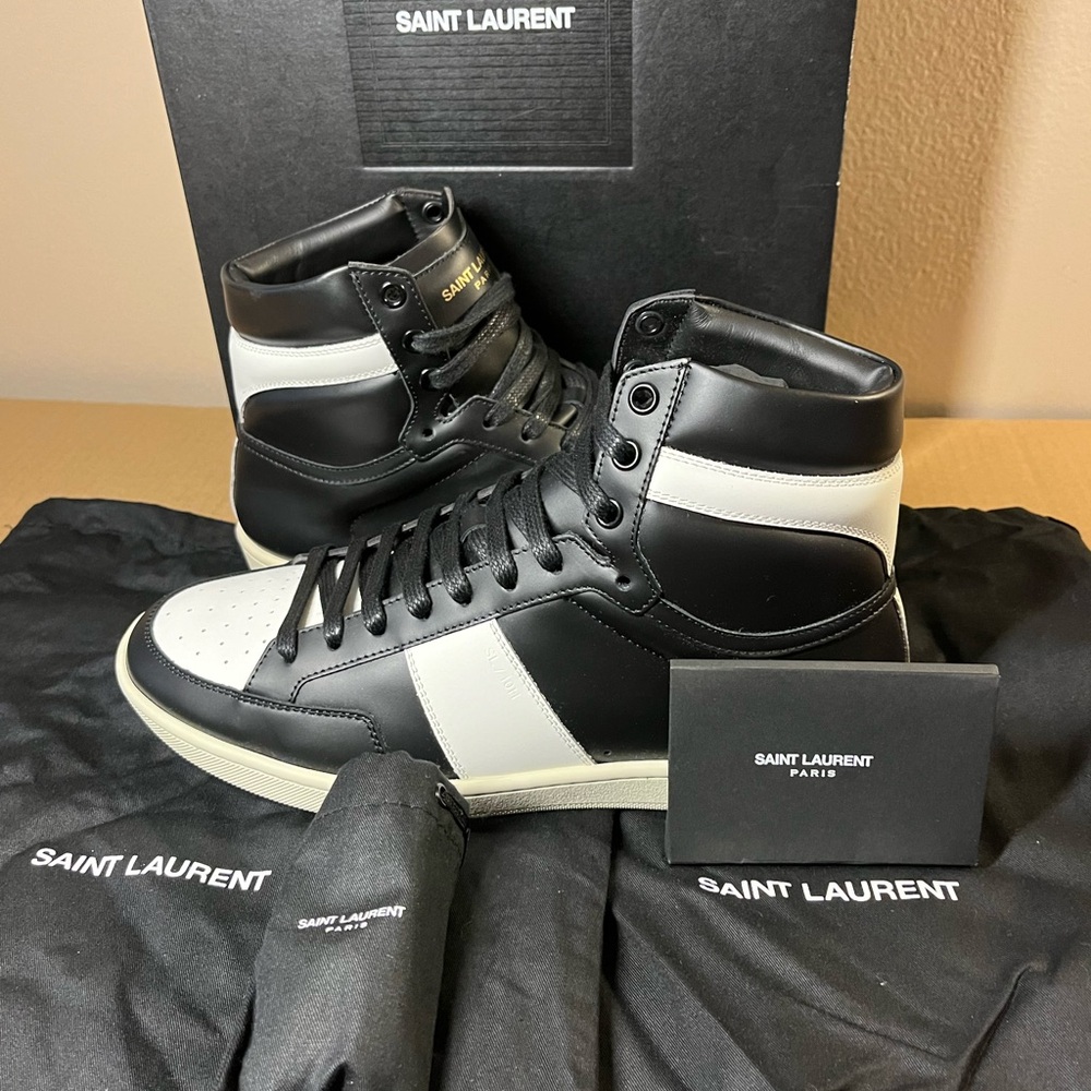 Authentic Saint Laurent High Top Sneakers size 39 Euro/ 6 US Men’s